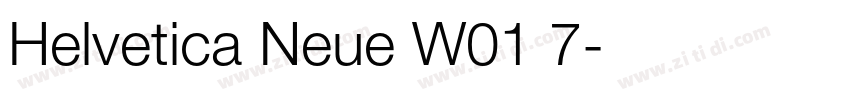 Helvetica Neue W01 7字体转换